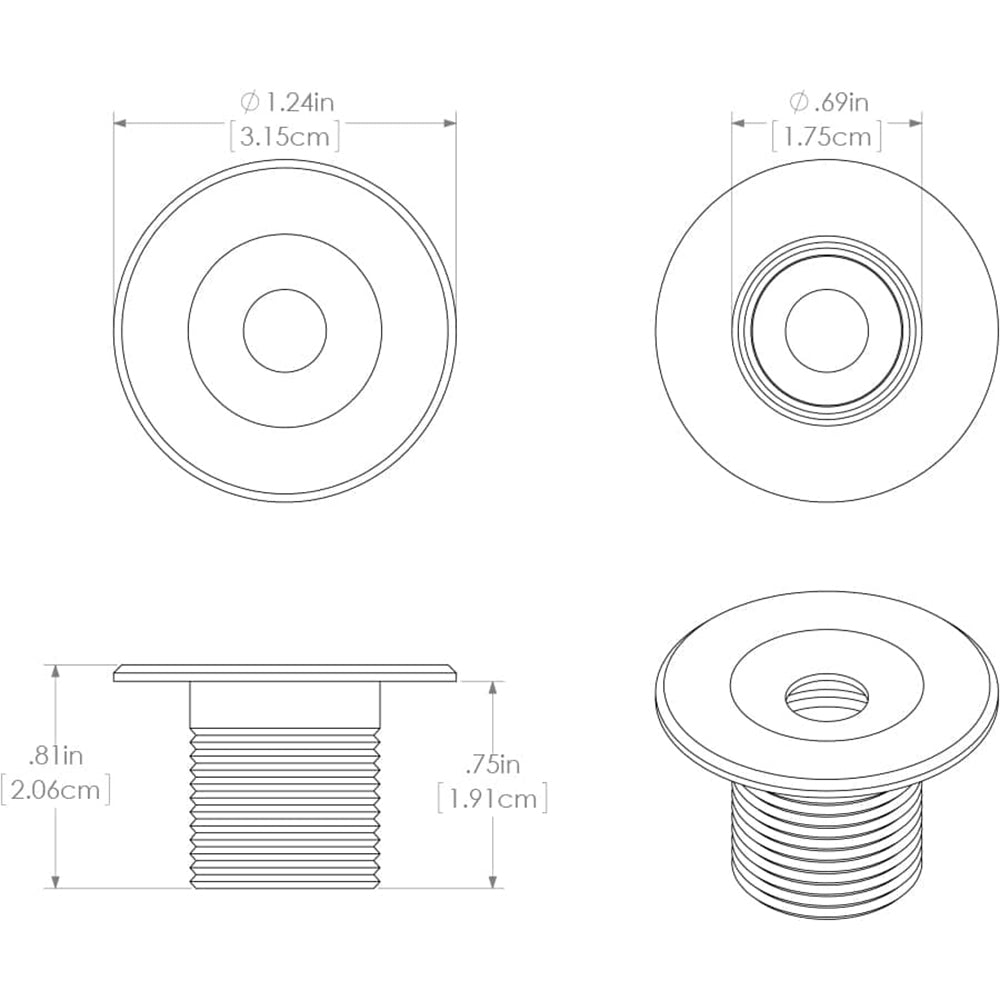 Lumitec Echo Courtesy Light - White Housing - Blue Light [112224]