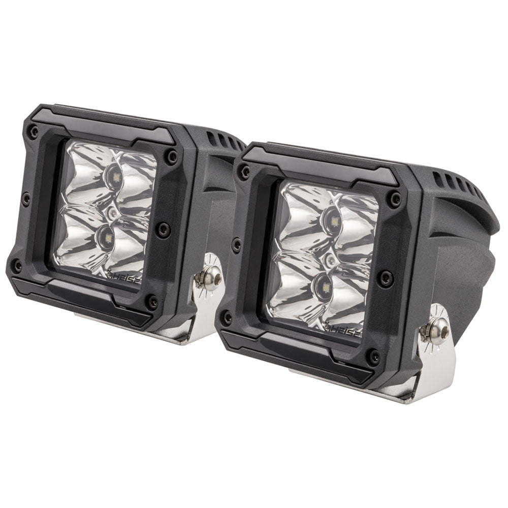 HEISE 4 LED Cube Light w/Harness - Spot Beam- 3" - 2 Pack [HE-HCL2S2PK]